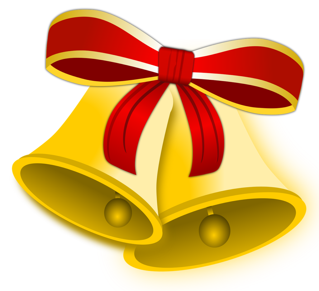 graphic of a Christmas bell